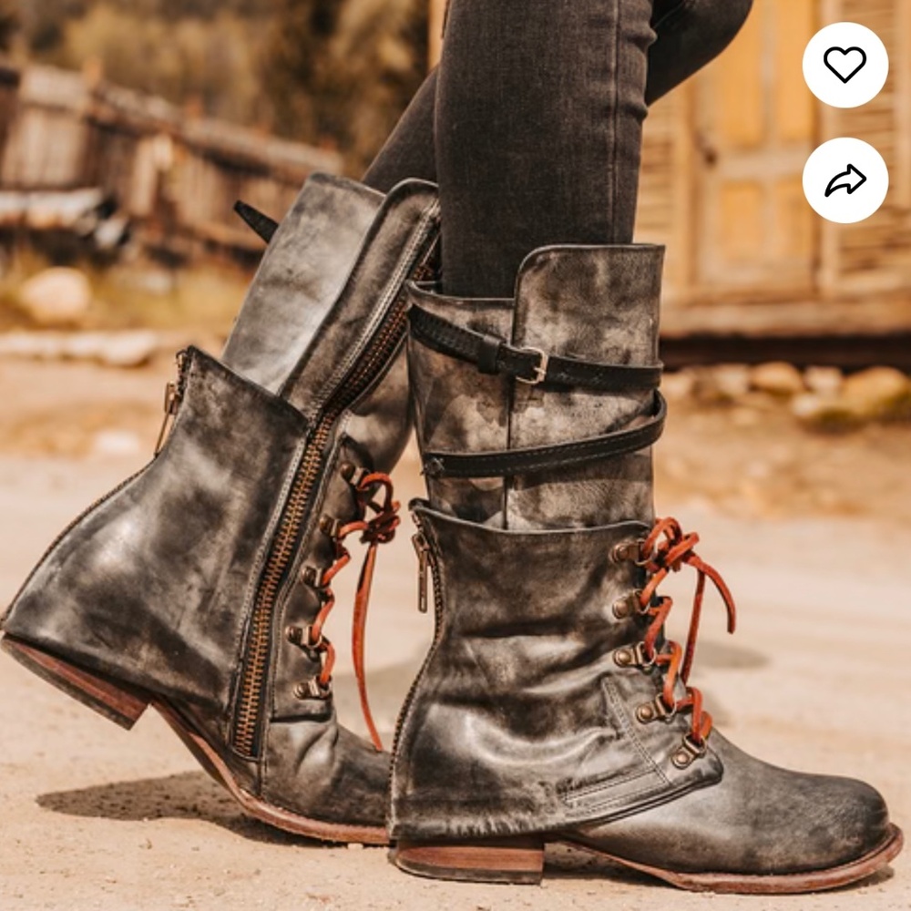 Freebirds leather boots